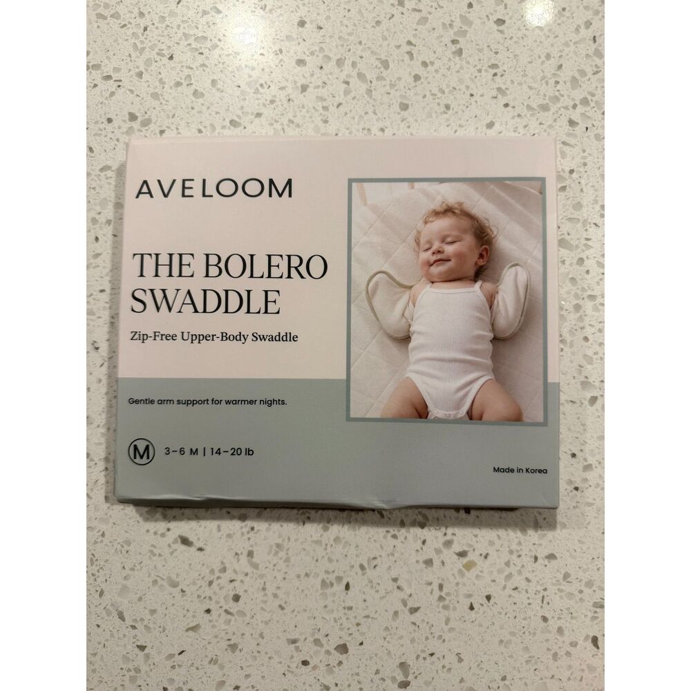 Aveloom The Bolero Swaddle Zip Free Upper Body Baby Wrap M 14-20 lb Cotton Modal